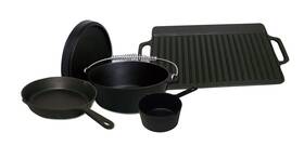 5cibsb King Kooker New 5 Piece Cast Iron Box Set