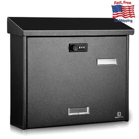 B0dtpzwyby Kingcephas Outside Wall-mounted Mailbox With Combination Lock Large Capacity W