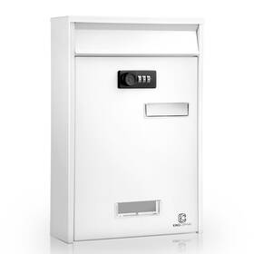 Gfm-000001 Kingcephas Outside Wall-mounted Mailbox With Combination Lock Suggestion Box Square And