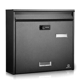 Gfm-000004 Kingcephas Outside Wall-mounted Mailbox With Combination Lock Large Capacity Wall Moun