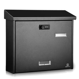 Gfm-000005 Kingcephas Wall-mounted Mailbox With Combination Lock Large Capacity Wall M