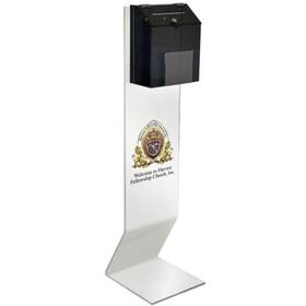 Kaccb10p Kingdom Acrylic Personalized Donation Box With Stand And Brochure Holder