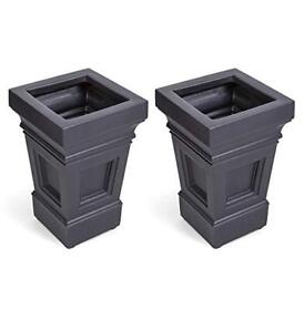 501402 Kingsley Park Atherton Box Planter Black