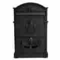 Kingsokijop3181 Kingso New Outside Wall Mount Post Black Mailbox Secure Letterbox Free Shipping