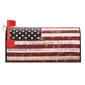 Kioytlik 744585263404 American Flag Welcome Magnetic Mailbox Cover 7.4 July Fourth Festival Cou