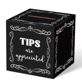 Ler-kolldenn-7 Kolldenn Cardboard Tips Jar Donation Tip Bucket 6 X Inches Collection Money Stor