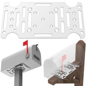 M659 Kopkio Mailbox Mounting Bracket Universal Adapter Plate Fits On 4x4 Wood O