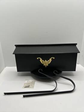 Al461n Kursh Products Inc Vintage Wall Mount Mailbox With Newspaper Holder 14.5x6.5