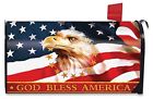 L00443 Briarwood Lane God Bless America Patriotic Large Mailbox 818138026737