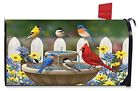 L00591 Briarwood Lane Birdbath Gathering Spring Large Magnetic Mailbox 818138024481
