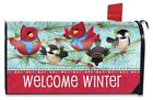 L00699 Briarwood Lane Winter Songbirds Primitive Large Mailbox Cover 818138028625