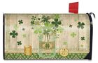 L00770 Briarwood Lane Lucky Clovers Patricks Day Large Mailbox 818138029929