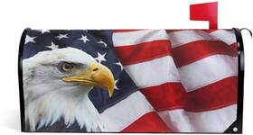 La Random 313091249211 Alaza Welcome Mailbox Covers Magnetic Eagle And Usa American Flag Patriotic