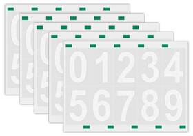 Num-a3in-5 Lacasa 50 Pcs 3 Inch Reflective Mailbox Numbers For Outside 5 Sets