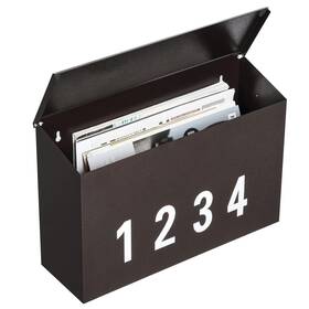 Amb03r Land Voi Wall-mount Mailbox With One Flag Kit And Three Sets Of 0-9 Number Sti