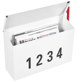 Amb03w Land Voi Wall-mount Mailbox With One Flag Kit And Three Sets Of 0-9 Number Sti