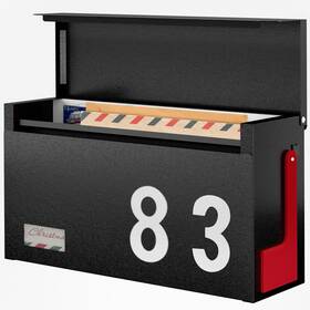 B0dfprkbwd Land Voi Modern Wall Mount Mailbox - Galvanized Steel Large Capacity Weatherproof
