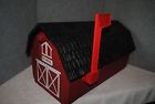 Large Poly - Barn Mail Rural Red Box