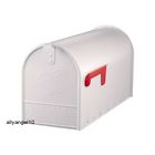 Large White Steel Us Home Mailboxes Mailbox Post Rural Resident Mail Posts