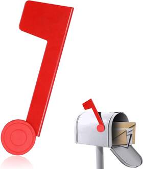 Lasuroa 313040335378 Mailbox Flag Replacement Parts Easy Assembly Metal Waterproof Outside F