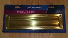 Letter Mail Brass Long 13 Slot Schlage 3.5 Polished Bright "