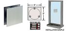 N555c3 Level Square Speak-thru 3 5 Steel Stainless Polished Resistant " Bullet