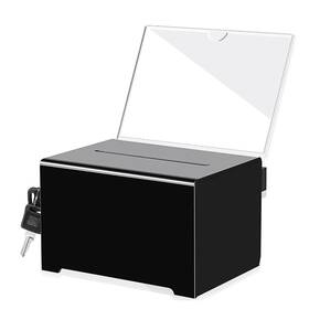 Li-tianfeng 730198897006 Acrylic Donation Ballot Box With Lock - Secure And Safe Suggestion Great