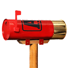 W2000 Licensed Shot Mailbox Aa Shell Metal Winchester