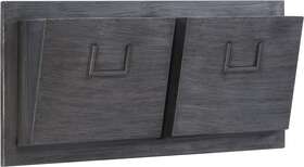 Linon 696579830881 2 Slot Wall Hanging Mailbox Distressed 2slot