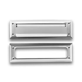 Litlheim 090058190139 Solid Steel Satin Color Mail Slot Fits To Most Doors Outer Size 10 Inches