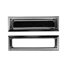 Litlheim 090058190207 Mail Slot Stainless Satin Black Color Fits To Most Doors Outer Size 10 Inche