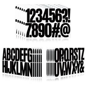 Llewyn Hx23668 288 Pieces 18 Sheets Letter Stickers Self Adhesive Vinyl 3 Inch Black