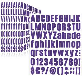 Hx23692 Llewyn 810 Pieces 10 Sheets Letter Stickers Self Adhesive Vinyl 1 Inch Purple