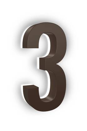 Ln Lumanumbers 850022182372 7 Inches Led House Numbers Abs-polymer Backlit 5000k Illuminated Home Add