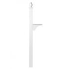 Amw-6215w Locking Decorative Galvanized White Post Mailbox Aluminum Mount Oasis Mail