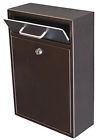 Locking Drop Wall Mounted Mailbox Mail Boss Mount Box Steel Security Keys Letter Deposit Office 705363368834