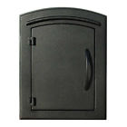 Man-1400-bl Locking Mailbox Black Qualarc Column