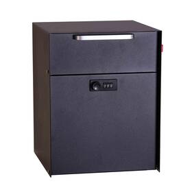 Ky-212-4 Loyricky Post Mount Locking Mailbox With Code Lock - Large Capacity Security Password