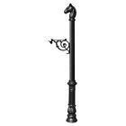 Lpst-701-e1-bl Qualarc Lewiston Equine Post Support Brace Economy Mailbox 814728015495