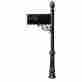 Lpst-703-e1-bl Qualarc Lewiston Post Mounted Mailbox
