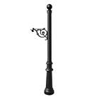 Lpst-804-bl Qualarc Lewiston Mailbox Post 814728013804