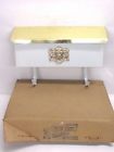 Lr-861 Southern Fabricators Nos Vintage Wall Mount Mailbox White Finish Brass
