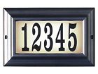 Ltl-1301-led-pw-pn Qualarc Edgewood Rust Free Cast Aluminum Home Number Wall Light