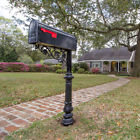 M-78 Vandalet Black Mailbox High Gloss Steel With Post Included