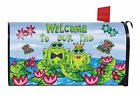 M00028 Briarwood Lane Frog Couple Welcome Summer Magnetic Mailbox 814212023142