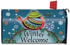 M00085 Briarwood Lane Winter Welcome Bird Magnetic Mailbox Cover 814212024514
