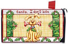 M00102 Briarwood Lane Santa Dont Bite Christmas Magnetic Mailbox 814212025443