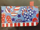 M00158 Briarwood Lane Summer Fun Patriotic Magnetic Mailbox Cover Flip Flops