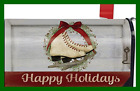 M00221 Happy Holiday Skates Magnetic Mailbox Cover Christmas Standard 814212025306