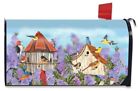 M00343 Briarwood Birds And Lilacs Magnetic Mailbox Wrap Cover 814212027393